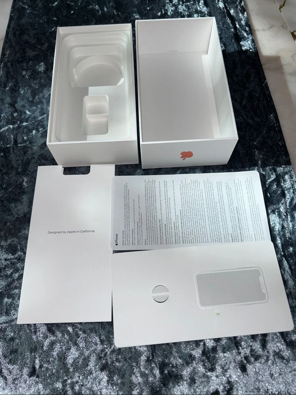 Apple iPhone Xr White Packaging Inserts - Empty Box ONLY- Apple iPhone EMPTY BOX